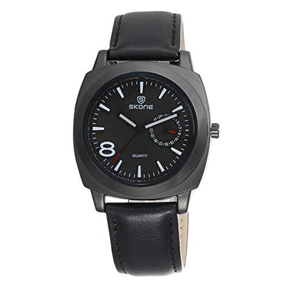 Men's Aviator-Inspired Textured Dial Watch