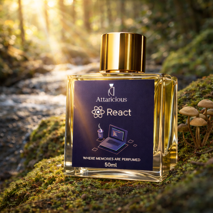 Attaricious | React Perfume | Amber & Musk | Inspiration | 50ml