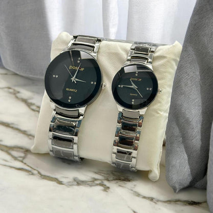 POSITIF Couple Watch - Elegant Matching His & Hers Timepieces