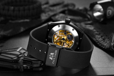 HB Men's Automatic Skeleton Wristwatch - Industrial Design