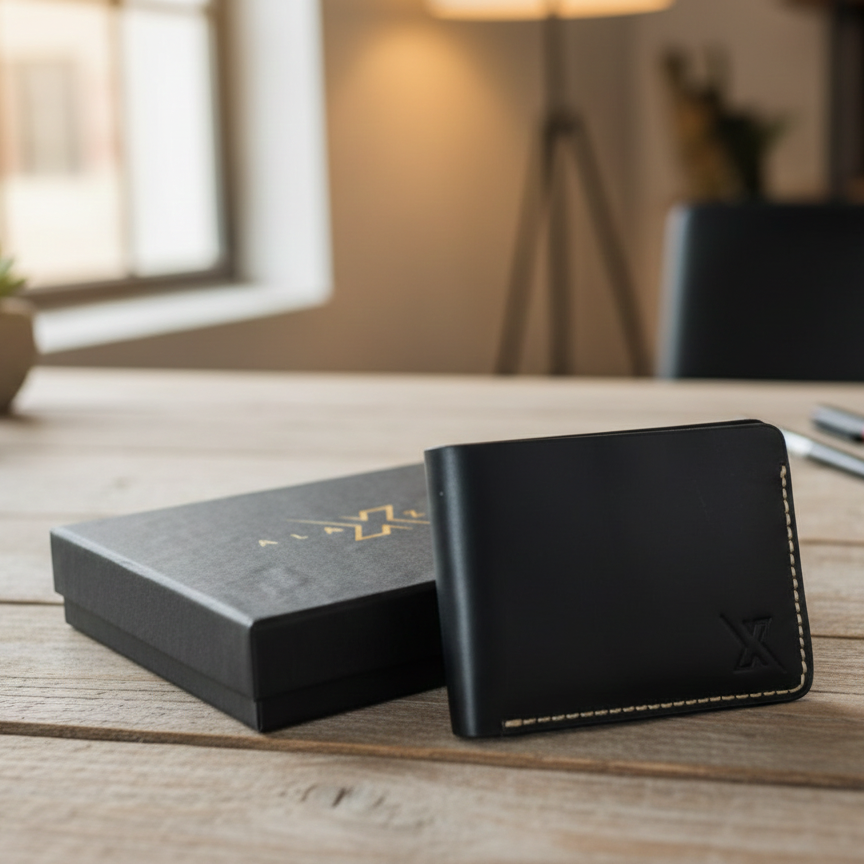X Wallet | Cow Leather | Black | Rugged | Premium Quality