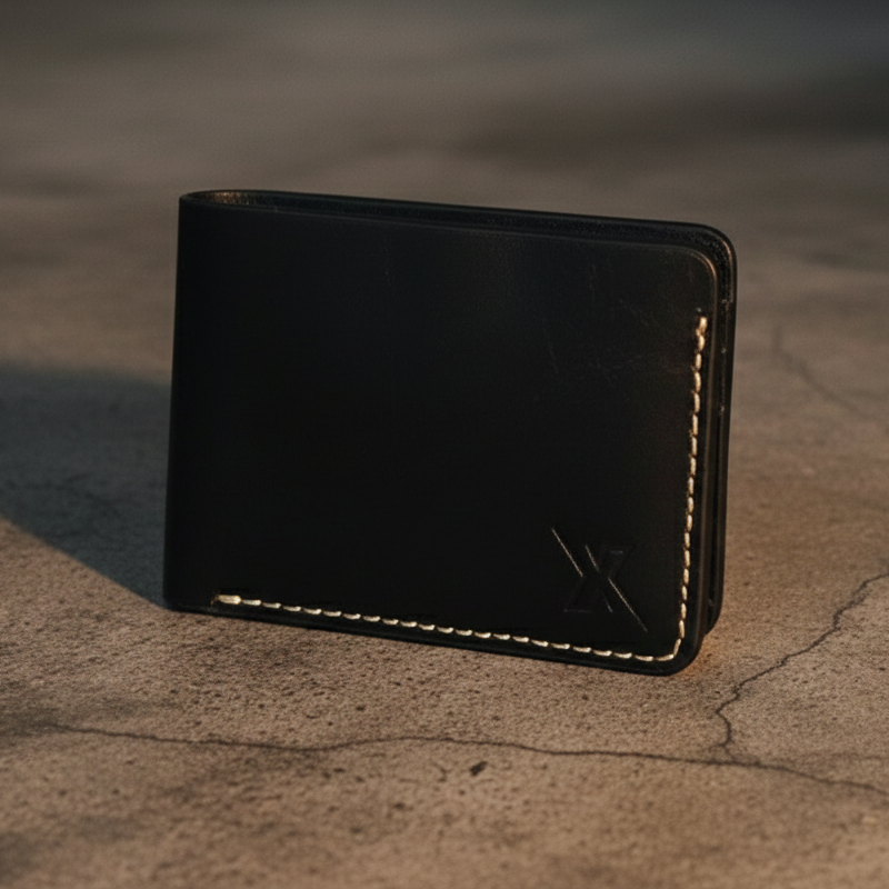 X Wallet | Cow Leather | Black | Rugged | Premium Quality